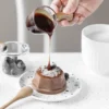 北歐風迷你玻璃木柄醬汁/shot杯-100ml無刻度